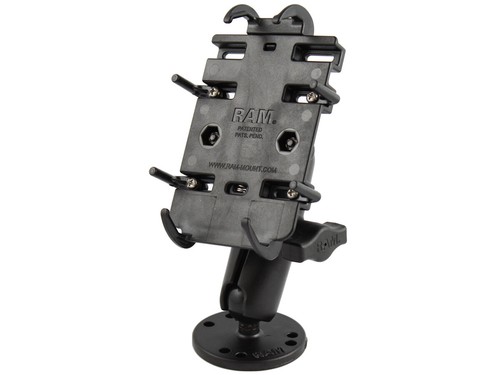 RAM Flat Surface Drill Down Mount with Spring-Loaded Phone Holder RAM-B-138-PD3U - 第 1/2 張圖片