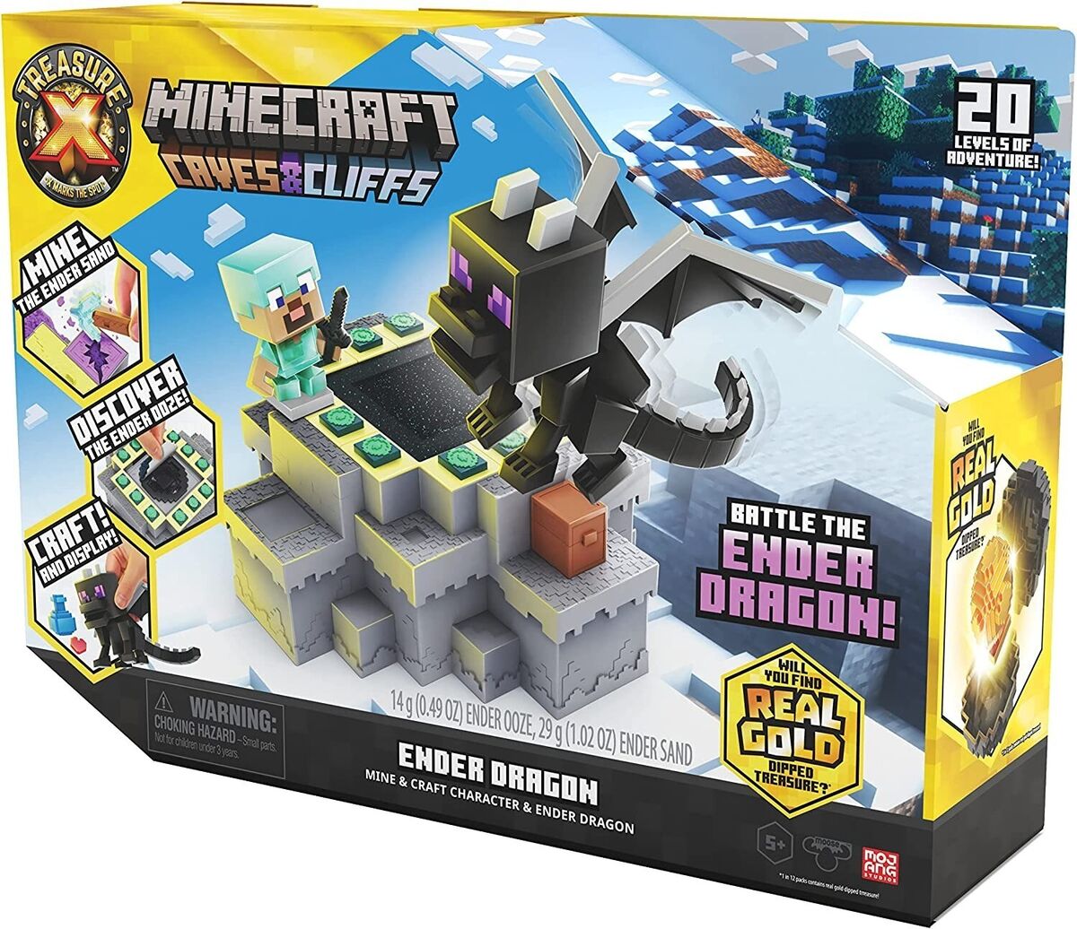 Treasure X Minecraft Caves & Cliffs Ender Dragon - Moose Toys