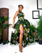 Titilayo Maxi Dress -Women  s Stretchy Dress In African Print/ Ankara/Dashiki