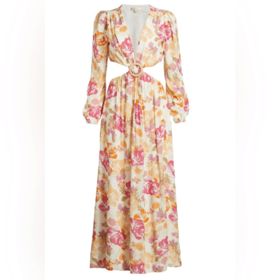 Wayf Women's Linda Cut-Out Dress - Passion Tropical - Size Xs