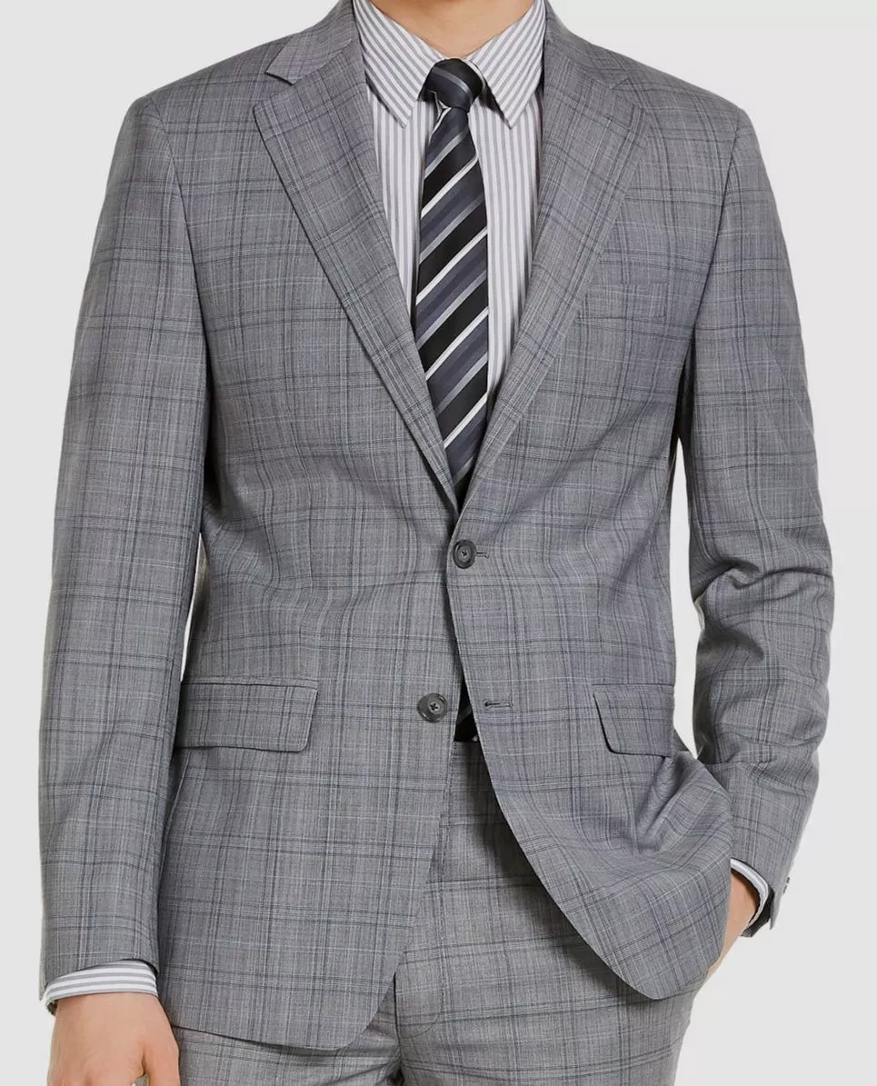 Calvin klein plaid jacket new arrivals