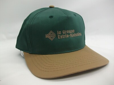 Le Groupe Estrie Richelieu French Francais Hat Green Beige Snapback Baseball Cap