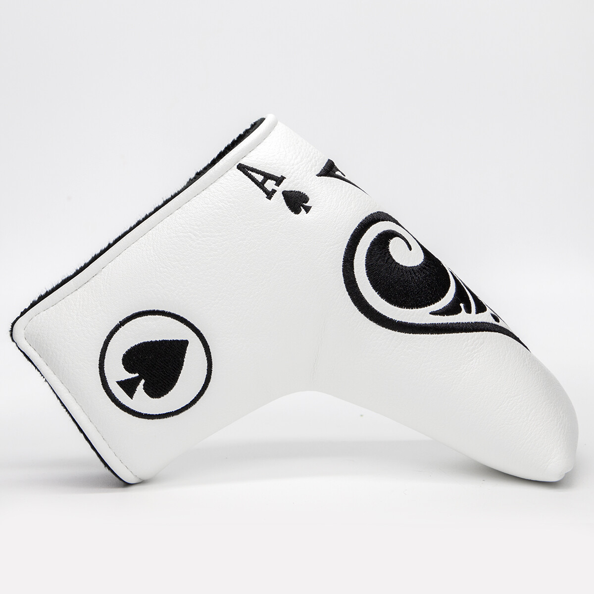 Magnetic Golf Putter White Cover Blade Putter Headcover Golf Club Head Cover