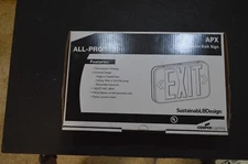NEW- Cooper Lighting APX7R ALL-PRO LED Exit Sign 120/277V Single Double Ceiling