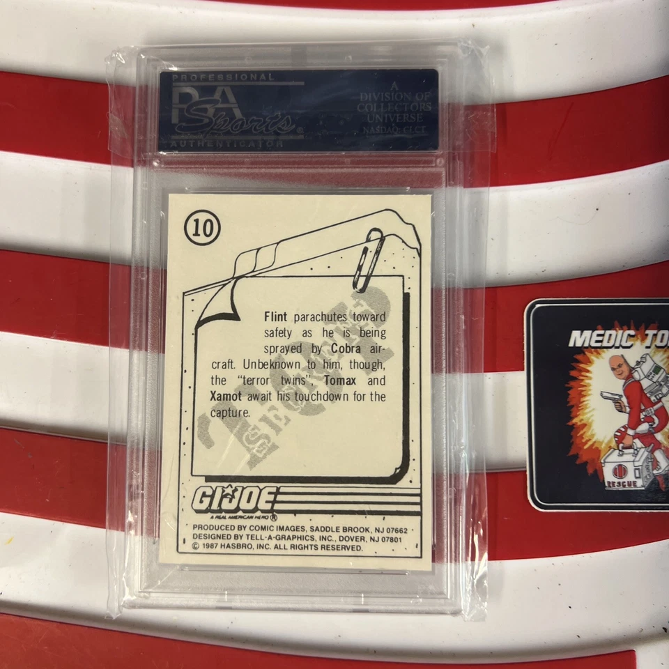 GI Joe  1987 Hasbro GI Joe Flint PSA 10 **Rare** - Image 4 of 4