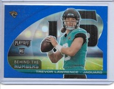2021 Panini Playoff  Trevor Lawrence rookie  Behind the Numbers  Prizm