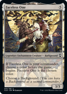Faceless One, Commander Legends: Battle for Baldur's Gate, Near Mint x 1 MTG