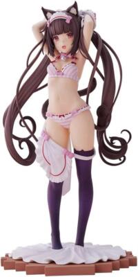 NEKOPARA チョコラ フィギュア 着替え の ひととき PLUM PLUM Nekopara Chocolat Time to Change Clothes 1/7 PVC Painted