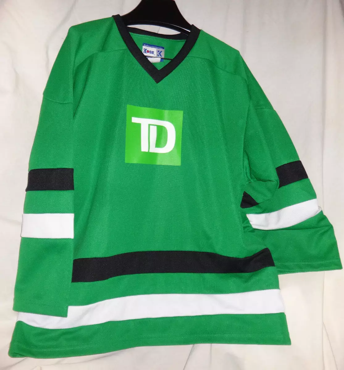 TD Bank Vancouver Canucks Sponsor Ice Hockey Jersey PROMO Sz L eBay