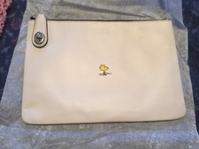 New Coach X Peanuts Woodstock Folio White Limited Edition Numbered 71 of 100