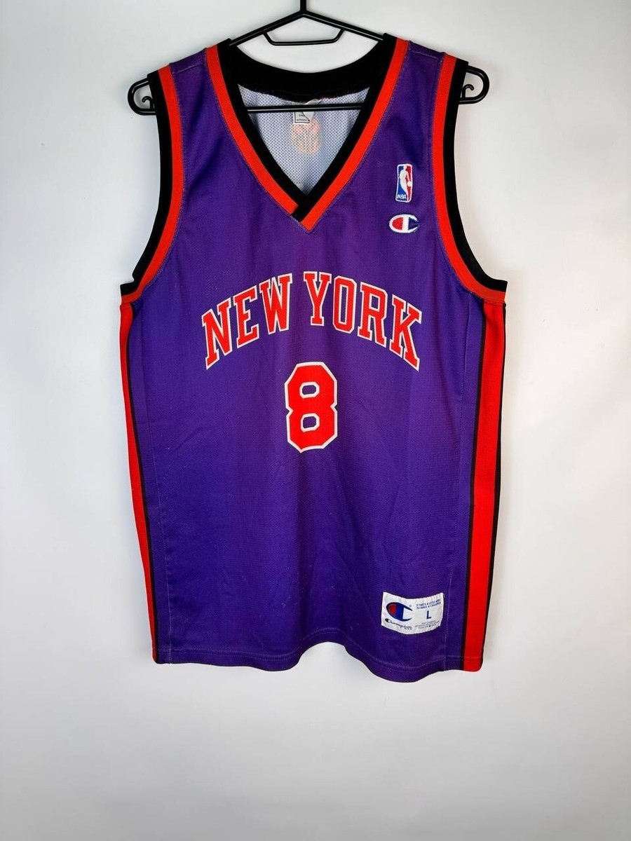 NBA New York Knicks basketball Champion jersey #8 Sprewell | eBay