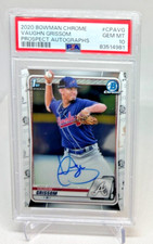 PSA 10 - 2020 Bowman Chrome VAUGHN GRISSOM 1st RC Auto #CPA-VG Braves