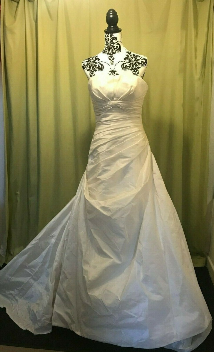 Pronovias Vestido de novia Geraldine, Tafetán Vals Blanco Roto 2027727  Reino Uni