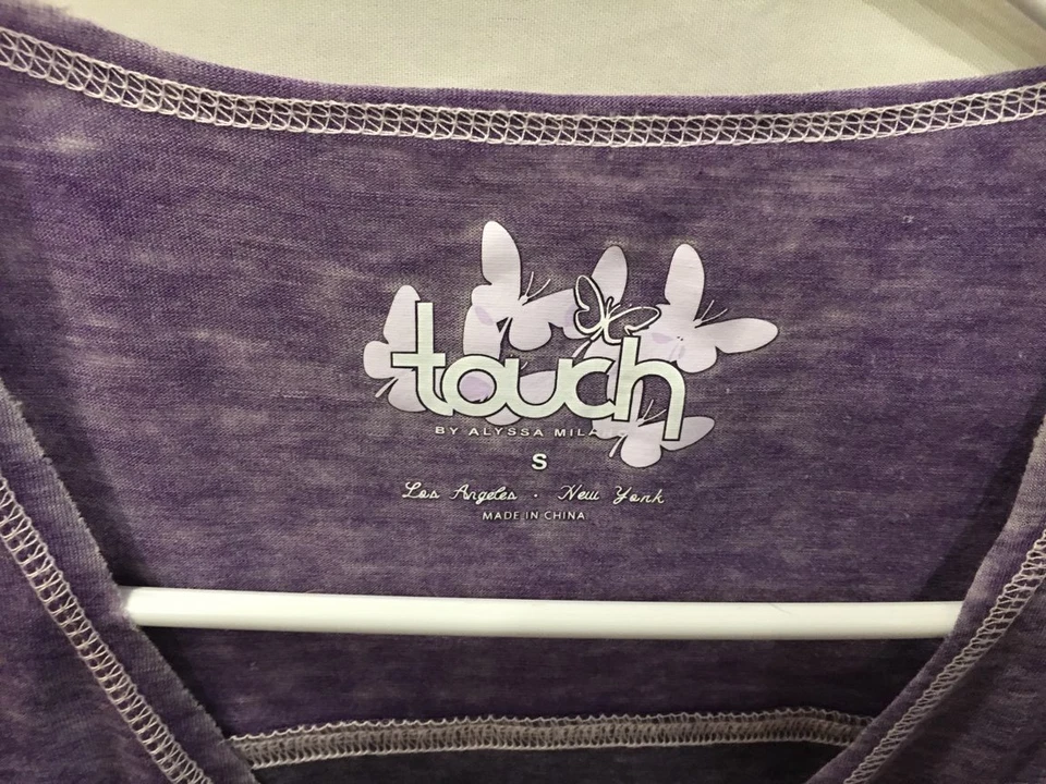 Touch by Alyssa Milano Baltimore Ravens Women's Gridiron Long Sleeve T-Shirt SzS - Image 3 of 3