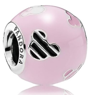 Authentic Disney Pandora Charm - Mickey Mouse Icon - Pink