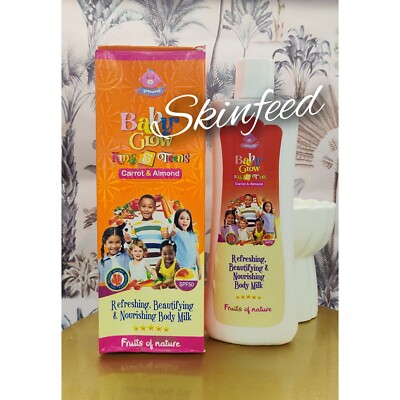 Baby glow kids teens carrot almond body milk 400ml