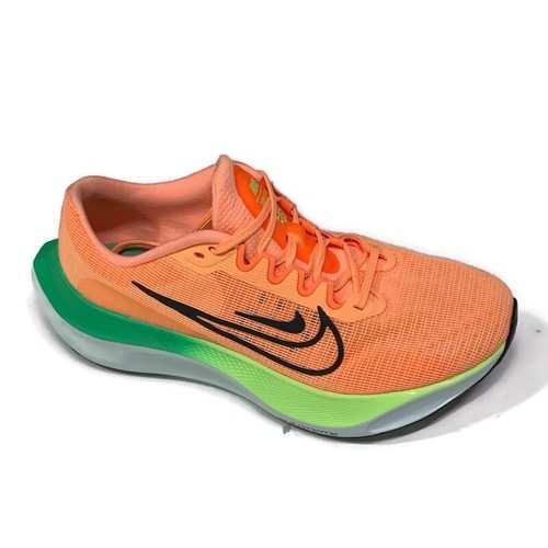 Women's Nike Zoom Fly 5 Running Size 10 Shoe Total Orange White Green DM8974-800 - Picture 2 of 17