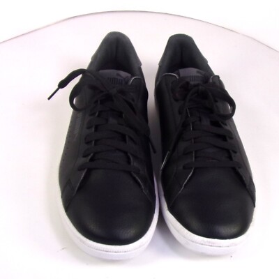 Puma Smash Perforated C Mens Black White Shoes Skate  display picture 3