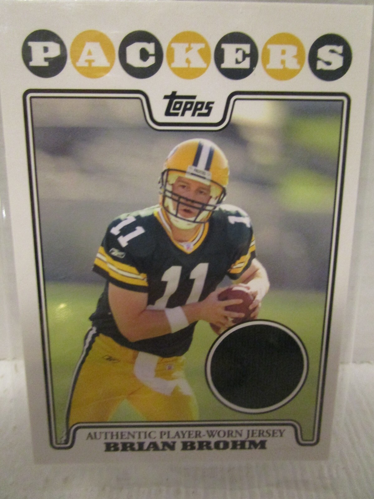 Brian Brohm Topps Rookie Premiere Jersey Autographs #RPRBB Chrome Patch