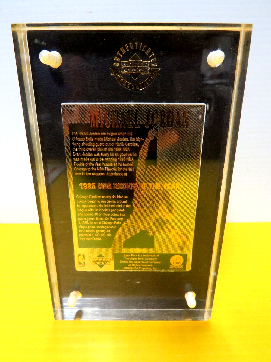 Michael Jordan NBA Rookie Of The Year 1996 Upper Deck
