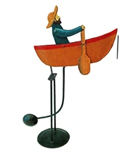 Vintage Rowboat Balance Toy Retired Handmade Authentic Models Metal