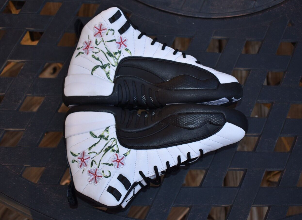 Nike Air Jordan 12 Retro GS 'Floral' 2022 DR6956-100 Youth Size 5Y
