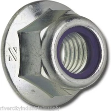 (10) 5/16-18 Nylon Insert Hex Flange Lock nuts / Stop nut / Nyloc 5/16x18 
