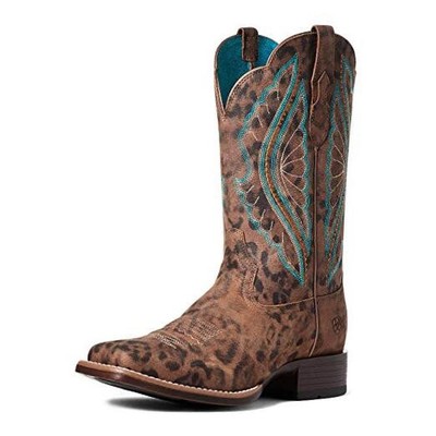  Women's Primetime Western Boot 9 Faded Leopard