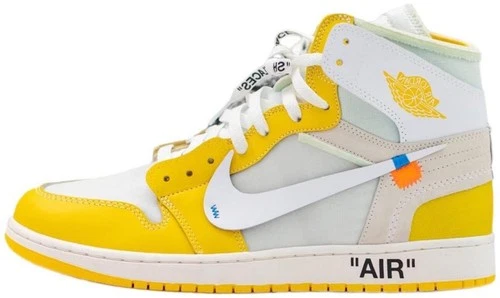 Off-White x Air Jordan 1 Retro OG High Canary Yellow