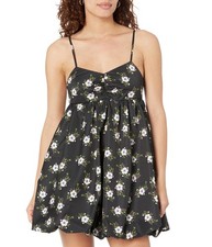 Free People Womens' In A Bubble Mini Dress - Black
