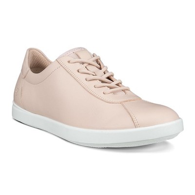 New ECCO Women Travel W Lance Leather Rose Dust Sneaker Shoes US 9-9.5 EU 40