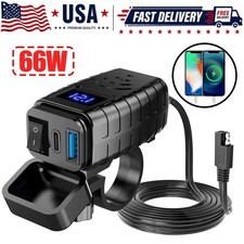 QC 3.0 Motorcycle Dual USB Phone GPS Super Fa...