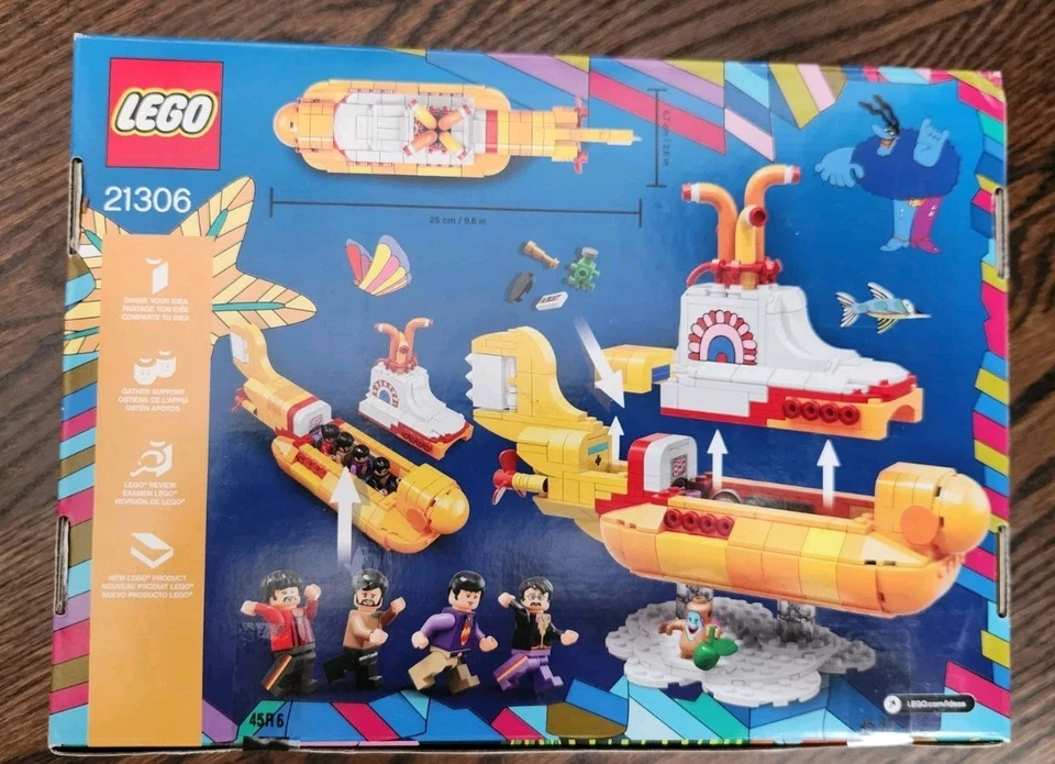 New, Sealed LEGO Ideas - The Beatles Yellow Submarine - 21306 - Image 2 of 3