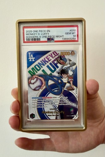 Monkey.D.Luffy (Dodgers x ONE PIECE) graded PSA 10 for sale on eBay