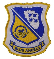 Large Vintage Navy Blue Angels Sew On Patch Plane Formation NOS