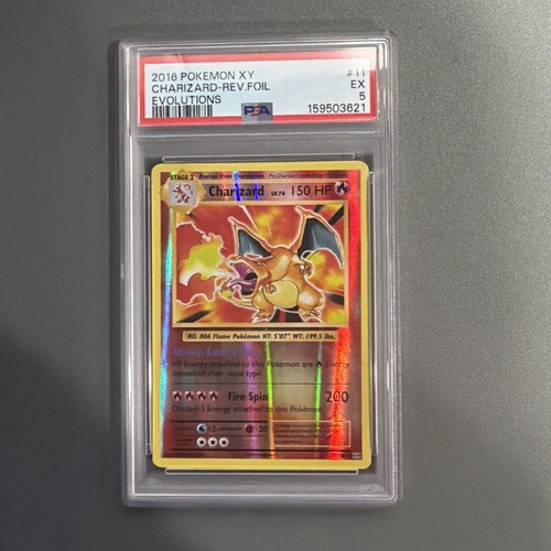 PSA 5 - 2016 Pokemon XY Evolutions CHARIZARD Reverse Foil #11