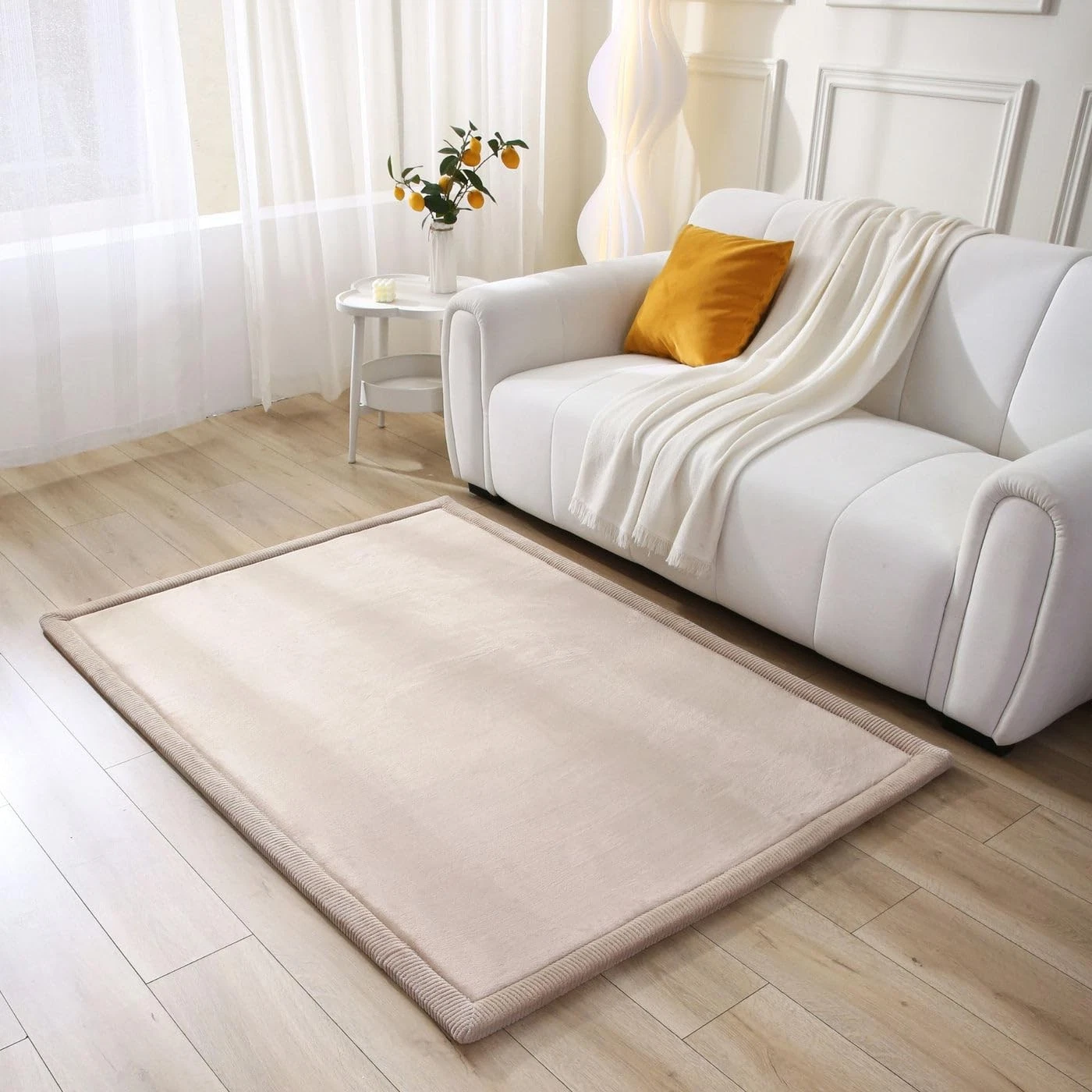 Hakuna Matte CloudSoft Baby Play Mat for Floor 47" x 67" Beige – Coral Velvet...
Opens in a new wind