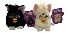Vintage 1999 Tiger FURBY BUDDIES Bean Bag Plush- Sleep Good  Good Sleep LOT SET