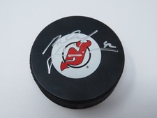 Richard Smehlik Autographed Signed New Jersey Devils InGlasCo Hockey Puck