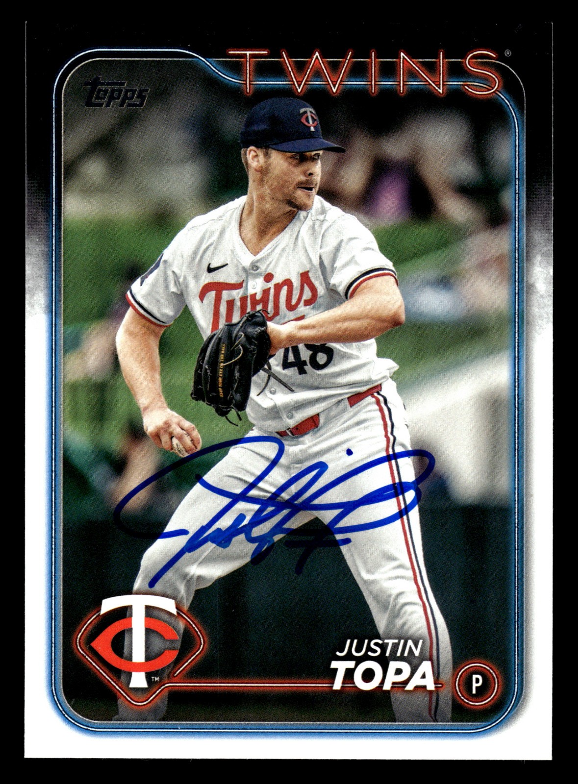 Justin Topa Minnesota Twins IP Signed Autographed 2024 Topps Update #US47 Mint