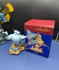 Schmid Disney's Aladdin Genie Rotating Music Box Figurine Plays A Friend Like Me