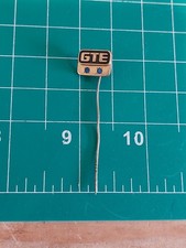 GTE General Telephone Co 10K Gold Fill GF Employee Stick Pin 2 Blue Stones