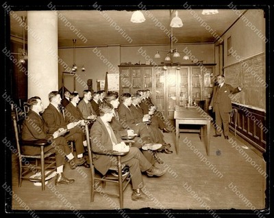 Night School Classroom, NY 1920 7'' x 8.5'' Brown Brothers Type 1 Photograph G299