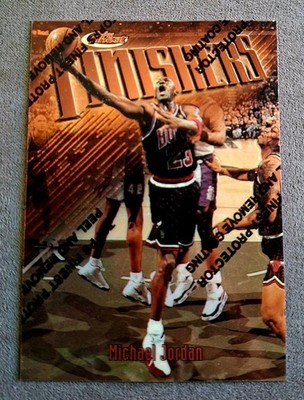 1997-98 Topps Finest Finishers  w/Coating Michael Jordan