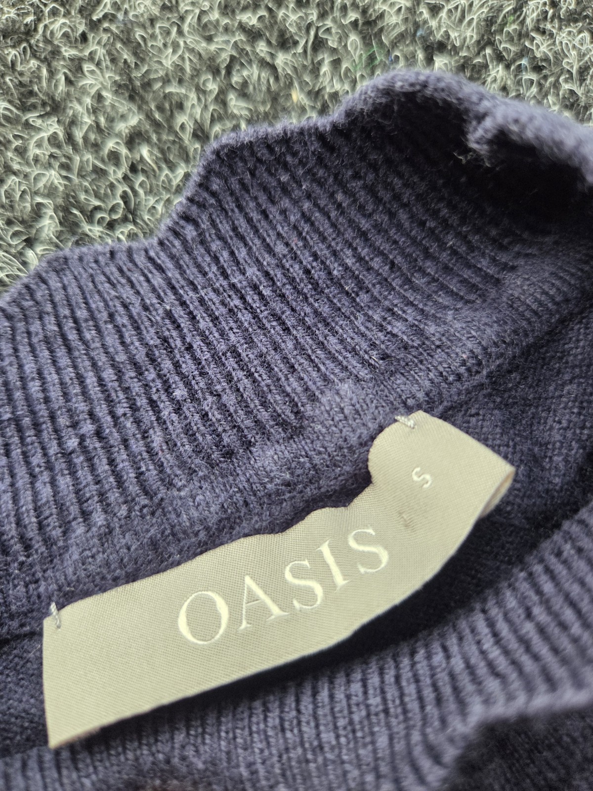 Oasis Dark Blue Long Sleeve Jumper Women’s Size Small image 10