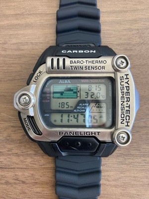 SEIKO ALBA Hypertech W780-5A00 Digital Quartz Wristwatch Collectible Vintage