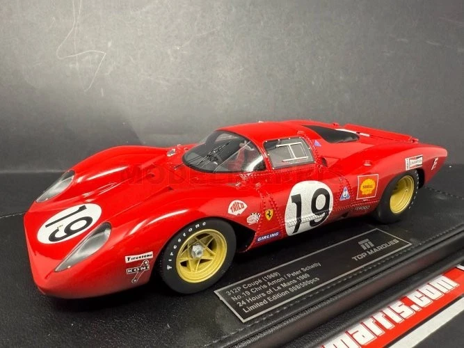 TOPMARQUES TOP130BD FERRARI - 312P 3.0L V12 COUPE TEAM SEFAC N 19 24h LE MANS DI - Immagine 2 di 4