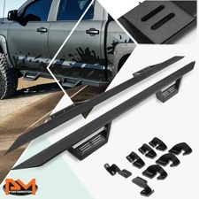 For 07-20 Tundra Extended Crew Cab 3" Side Nerf Bar Running Board+Down Step Pad