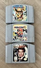 Mario Party 2, Mario Party 3, Golden Eye 007 -  Nintendo 64 - UNTESTED