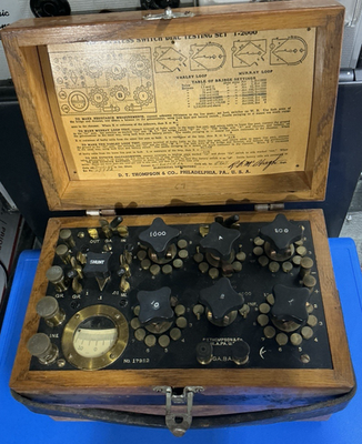#ad #ad Thompson Levering Co Peerless Switch Dial Testing Set T 2000 Bridge Antique $89.99
